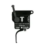 TriggerTech Rem 700 Primary Flat Trigger, black side view with flat trigger blade