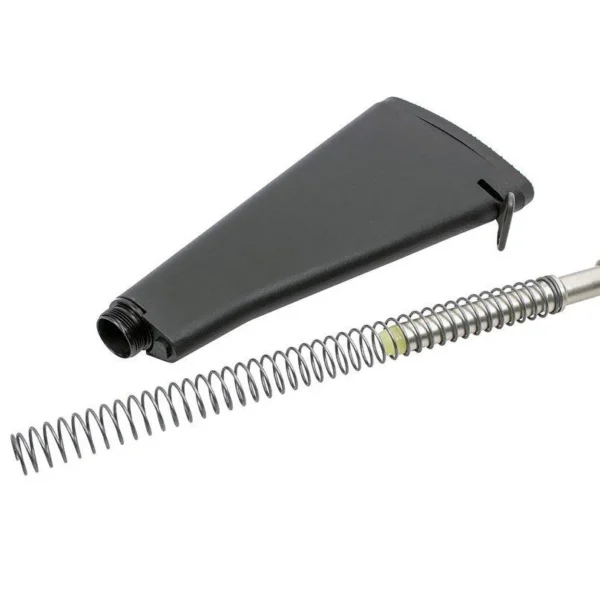 CMMG Receiver Extension and Stock Kit A1 AR15 black stock with exposed spring and metal rod