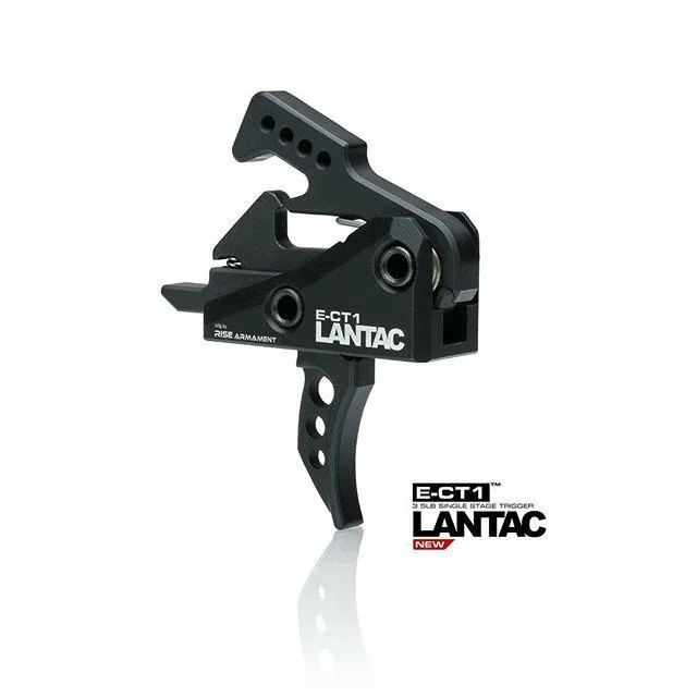 primary-48681 Lantac USA LLC Lantac E-CT1 Single Stage Trigger 3.5 lb Curved Black