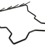 AOB Lockdown 6 Handgun Muzzle Rack, black wire rack viewed at an angle