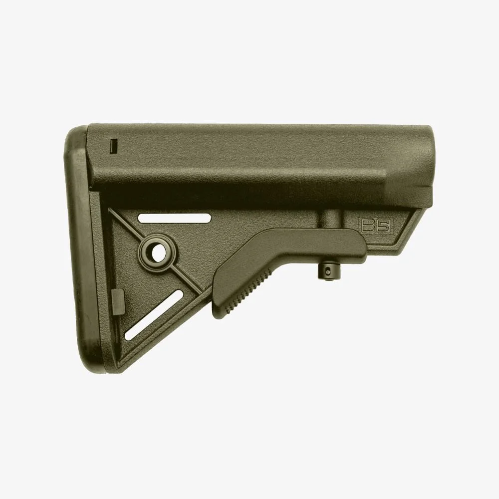 primary-48721 B5 Systems B5 BRAVO STK MIL-SPEC, olive drab stock in right-side view