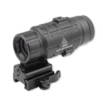 Leapers UTG 3X Magnifier, black angled view with flip-to-side quick-detach mount