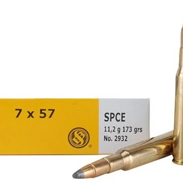 Mag-Tech/Sellier- Bellot Sellier & Bellot Rifle Ammunition 7x57mm 173 gr SPCE 725 fps 20/ct