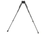 Harris Bipods Series S, black front view with two long extended legs