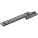 Henry Golden Boy Scope Mount, black, angled top view with grooved rail and screw holes