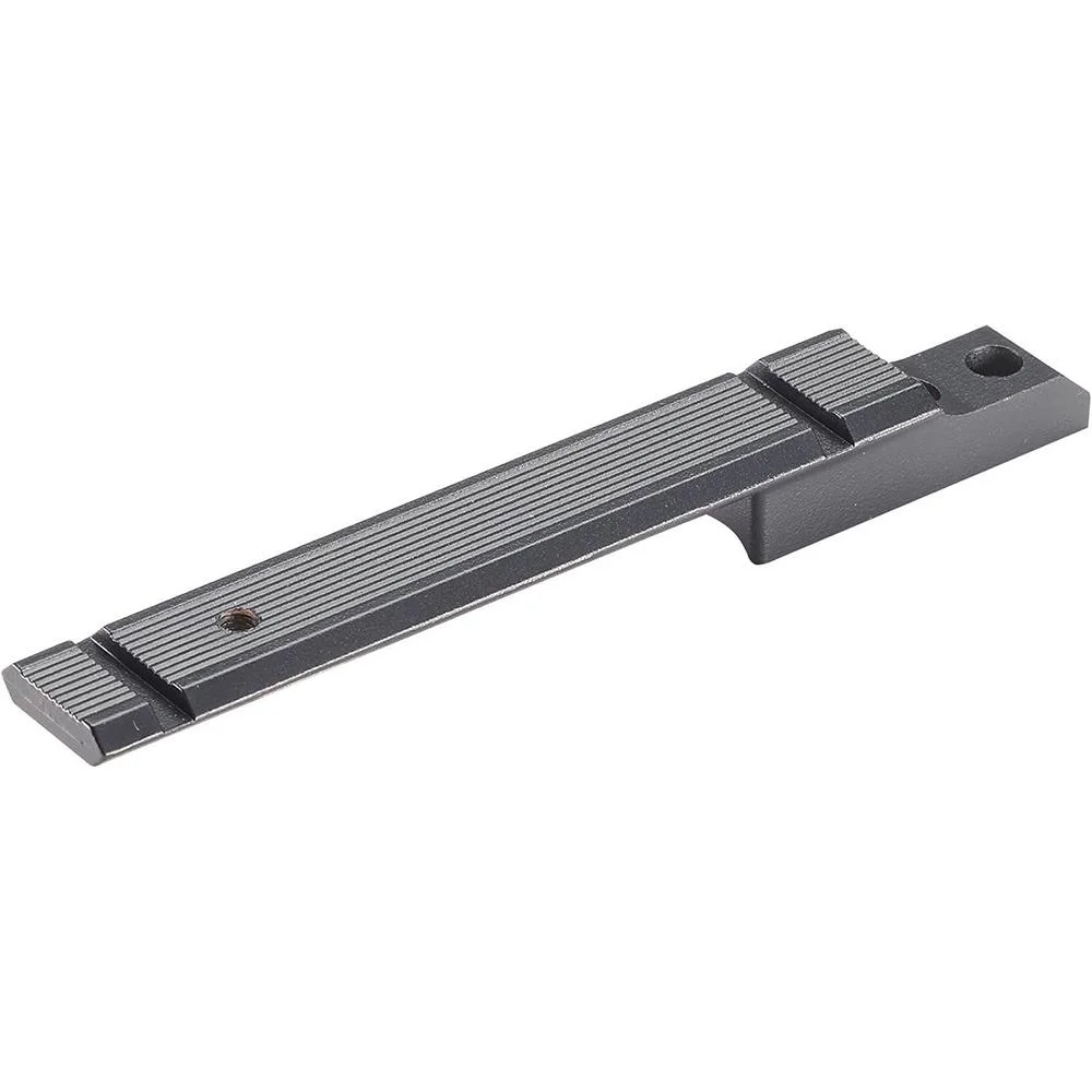 primary-48792 Henry Golden Boy Scope Mount, black, angled top view with grooved rail and screw holes