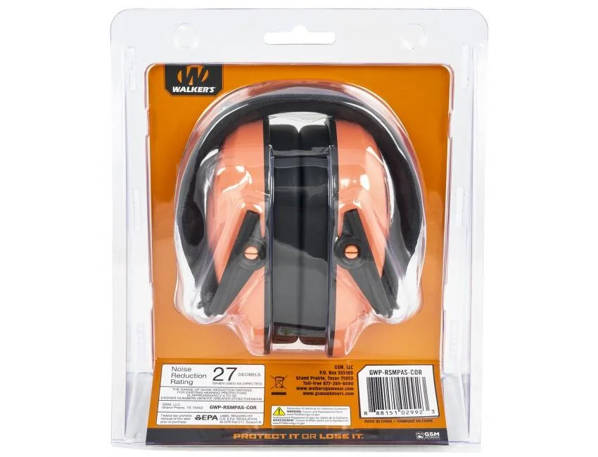 primary-48797 Walkers Game Ear Walker's Razor Passive Muff - Coral 27NRR