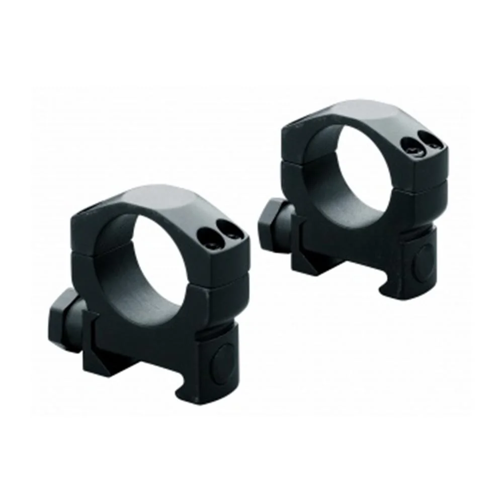 primary-48807 Leupold LEUP MARK 4 35MM HIGH ALUM MATTE, black, angled view of two scope rings