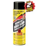 Shooters Choice PSD Polymer Safe Quick Scrub, front view of yellow aerosol can with black cap