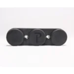 Pachmayr Pac-Mag Gun Storage Magnet matte black front view with three round pads