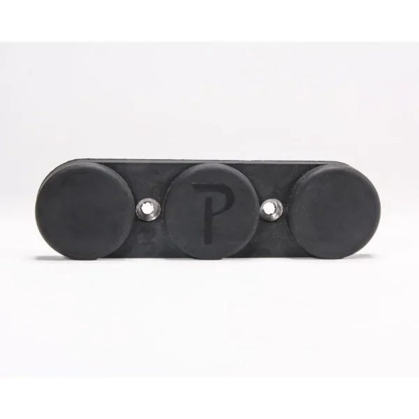 Pachmayr Pac-Mag Gun Storage Magnet matte black front view with three round pads
