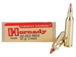 Hornady Mfg Hornady Varmint Express Rifle Ammunition .22-250 Rem 50 gr V-MAX 3800 fps 20/ct