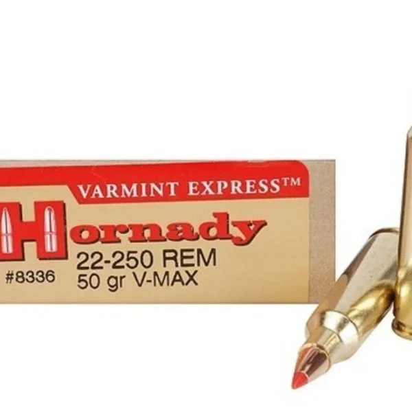 Hornady Mfg Hornady Varmint Express Rifle Ammunition .22-250 Rem 50 gr V-MAX 3800 fps 20/ct