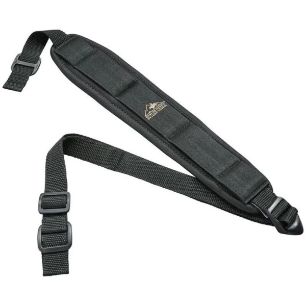 Butler Creek Comfort Stretch Rifle Sling, black padded sling with adjustable straps