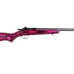 Keystone Sporting Arms KSA CRICKETT G2, right-side view with pink laminate stock and black barrel
