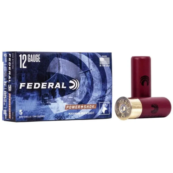Federal FED PWRSHK 12GA 2.75 MX 00 BCK 5/250