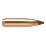 NOSLER 6.5MM 120GR 50CT, copper-colored pointed bullet in side view