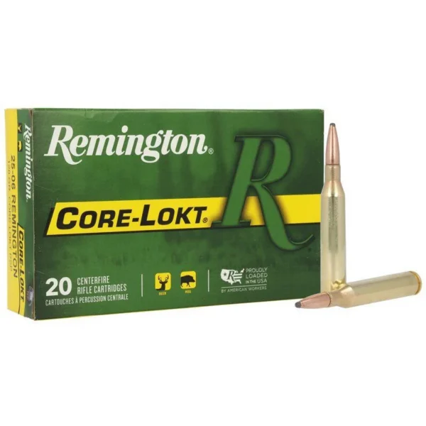 Remington Arms Co. Inc. Remington Core-Lokt Rifle Ammunition .25-06 Rem 120 gr PSP 2990 fps 20/ct