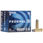 Federal Cartridge Co. Federal Champion Handgun Ammunition .32 H&R Mag 95 gr LSWC 1020 fps 20/ct