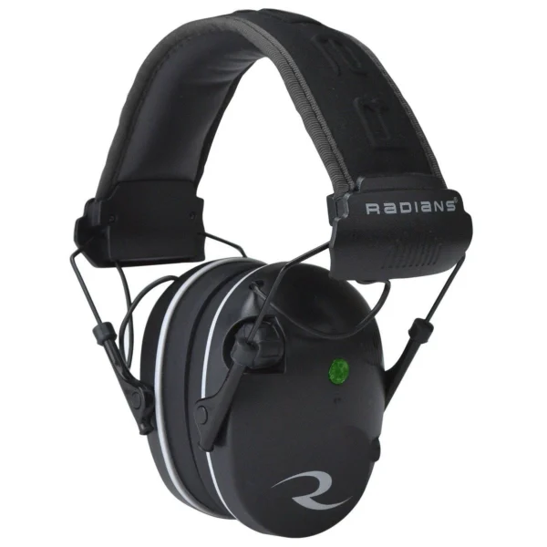Radians Inc. Radians Dual Microphone Electronic Earmuff 3.5mm Stereo Jack 23dB Black Grey