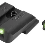 Truglo Tritium Pro Night Sights, black front and rear sights with glowing green dots
