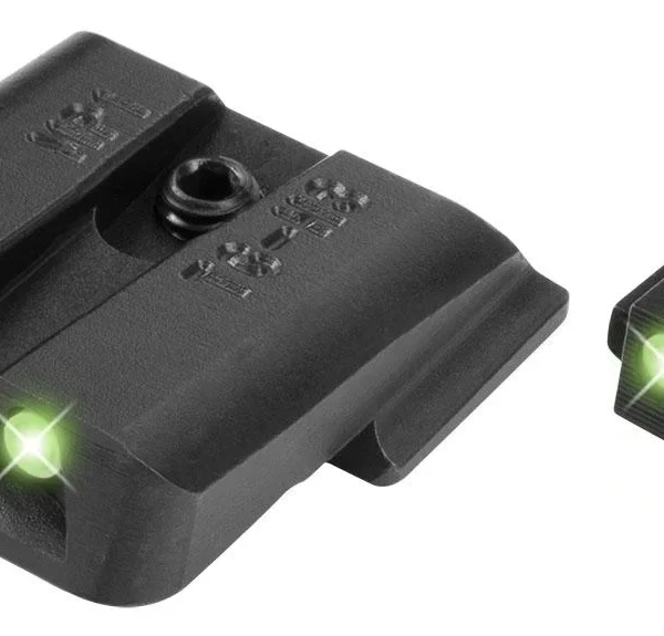 Truglo Tritium Pro Night Sights Fit S&W Bodyguard .380 - White Outline Front/Green Rear