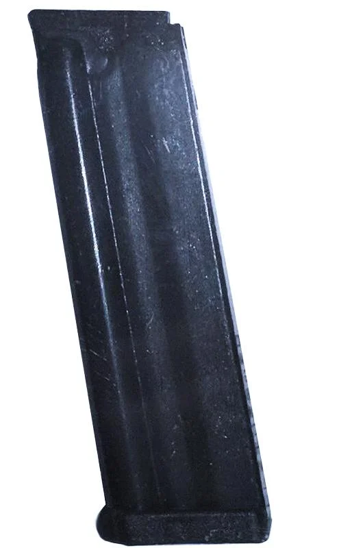 primary-49005 ProMag Mossberg Steel Rifle Magazine, upright angled view of blued metal magazine