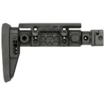 Midwest Industries Alpha Series Picatinny Folding Stock in black, left-side view