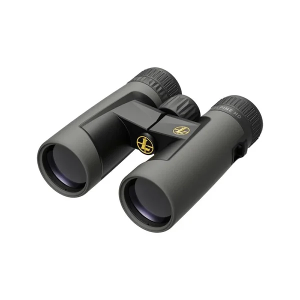 Leupold BX-2 Alpine HD binocular in shadow gray, angled front view with twin objective lenses