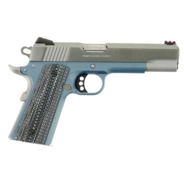 Colt Manufacturing Colt Competition Government Handgun 9mm Luger 9rd Magazines(2) 5" Barrel Blue Titanium cerakote Frame