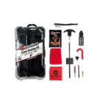 KleenBore Handgun Cleaning Kit, open case with rods, brushes, patches and cleaner