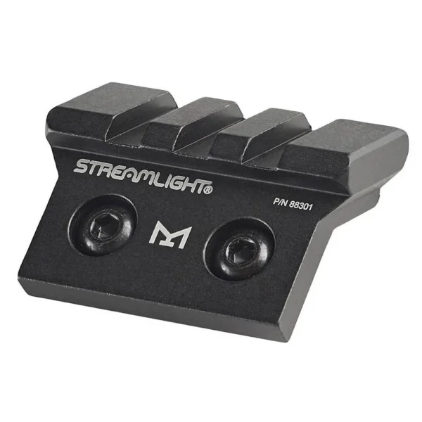 Streamlight TLR M-LOK Mount, black angled mount with rail slots and two screws