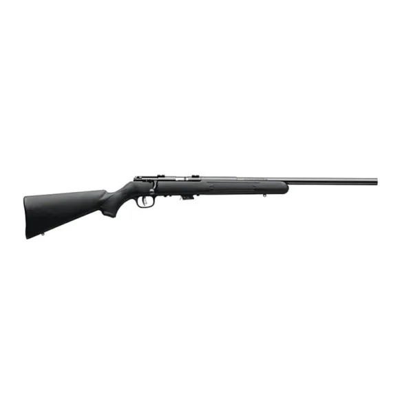 Savage Arms SAV MKII-FV, black rifle in full right-side view with synthetic stock