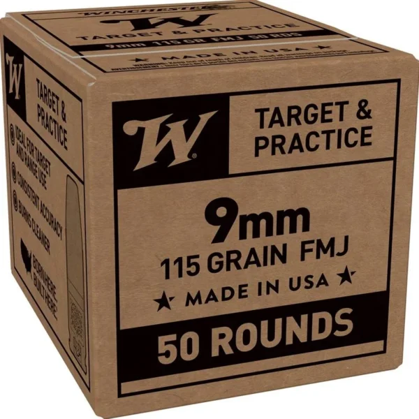 Winchester Ammunition WIN USA 9MM 115GR FMJ 50/1000