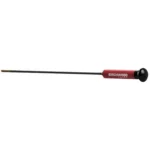 Birchwood Casey Premium Cleaning Carbon Rod, black rod with red handle and round black end
