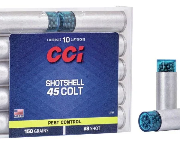 CCI Handgun Shotshells .45 Colt 150 gr #9 shot 1000 fps 10/ct