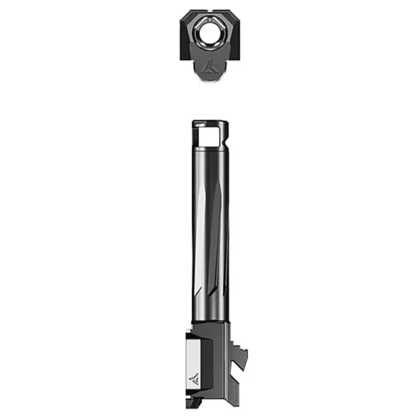 RADIAN AFTRBRNR RMJT RUGER RXM BLACK, black barrel and compensator shown separately