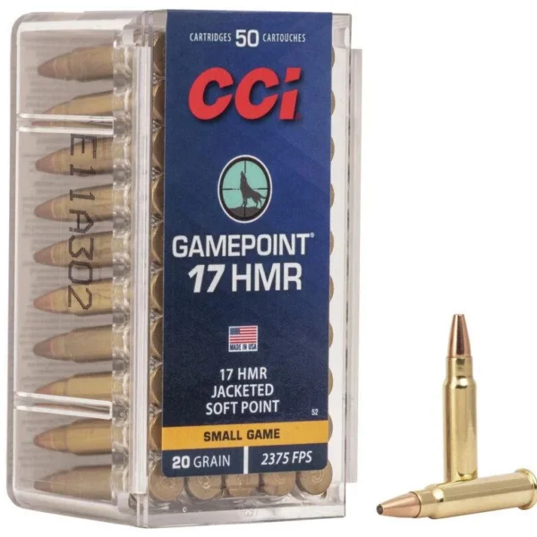 CCI Ammunition CCI 17HMR 20GR GAME PNT 50/2000