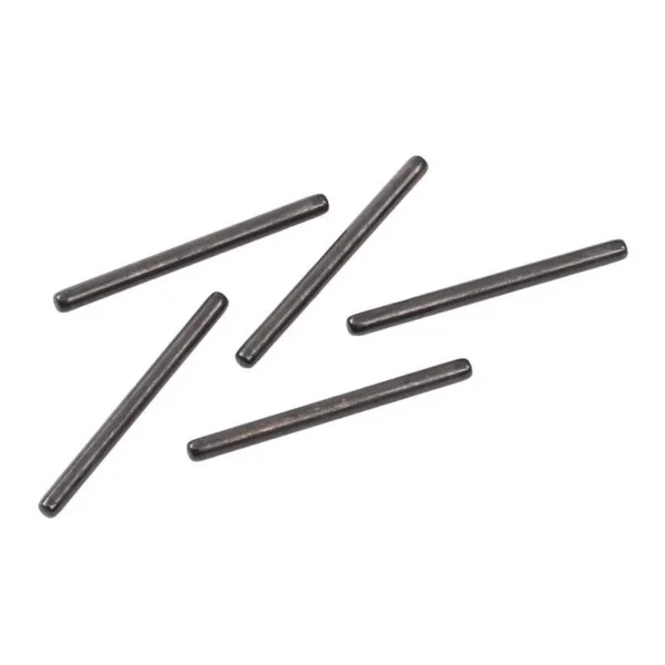RCBS DECAPPING PIN 5-PACK SMALL, loose dark metal pins on a white background