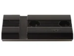 WEAVER #36 REM 700 SERIES REAR BASE, top view of black grooved metal base with two holes