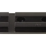 WEAVER #36 REM 700 SERIES REAR BASE, top view of black grooved metal base with two holes