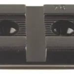 WEAVER #24 SAV MKII black mount base, top view with two recessed screw holes
