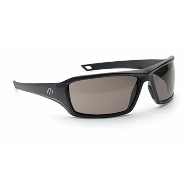 Walkers Game Ear Walker's IKON Forge Shooting Glasses Black with Smoke Lens