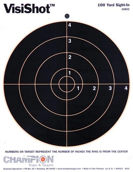 Champion Traps & Targets CHAMPION VISISHOT 8" BULLSEYE 10PK
