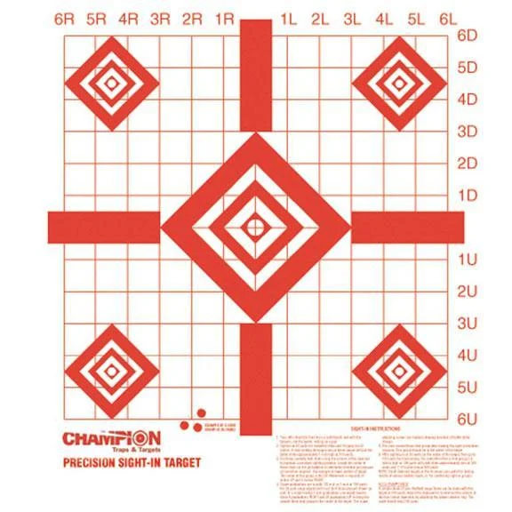 Champion Traps & Targets CHAMPION RF PREC SIGHT-IN TRGT 10/PK