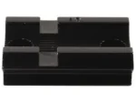 WEAVER #61 SAVAGE 10/12/16 REAR GLOS black two-piece base, top view with recessed channels
