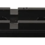 WEAVER #61 SAVAGE 10/12/16 REAR GLOS black two-piece base, top view with recessed channels