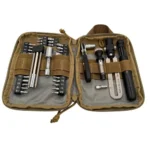 Pro-Shot Borka Tools Adjustable Torque Driver Kit, open tan case with tools and bits