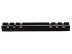 Weaver 1-Piece Top Mount Aluminum Scope Base in gloss black, top angled view