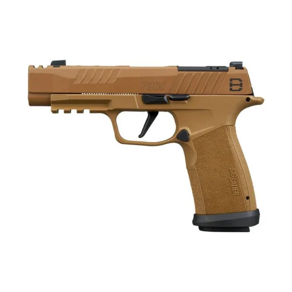 Sig Sauer P365-XF DH3 Handgun 9mm Luger 17(1)& 21(2)rd Magazines 3.7" Barrel DH3 Slide Coyote Optic Ready Competition Magwell